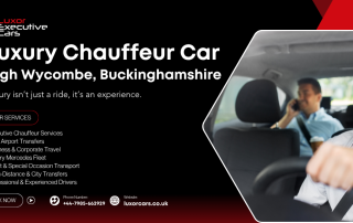 Premium luxury chauffeur car service for airport transfers