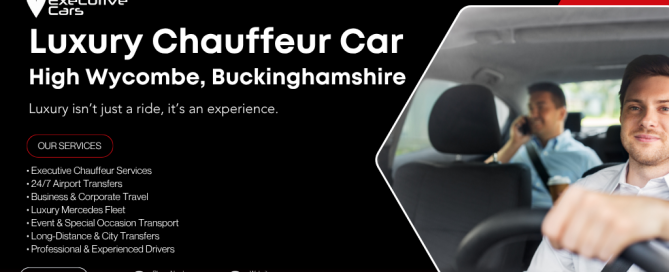 Premium luxury chauffeur car service for airport transfers