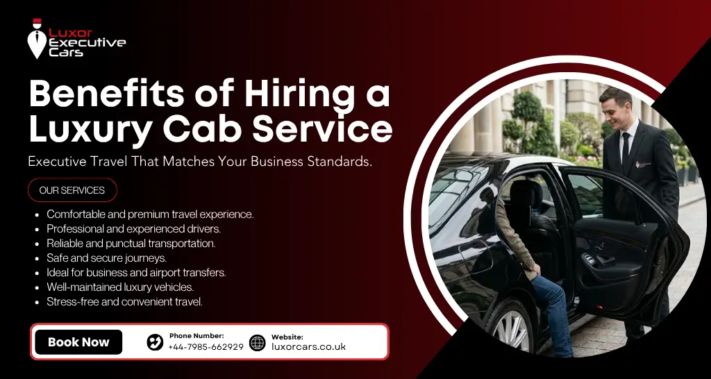 Luxury Cab Service with professional chauffeur and premium vehicle for comfortable travel.