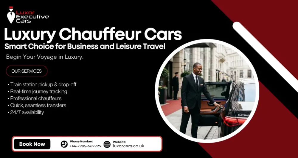 Premium luxury chauffeur cars with professional driver service