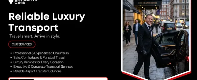 Reliable luxury transport with professional chauffeur services and premium vehicles.