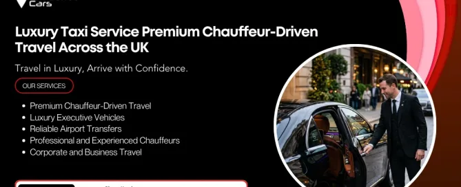 Executive car providing luxury taxi transportation across the UK