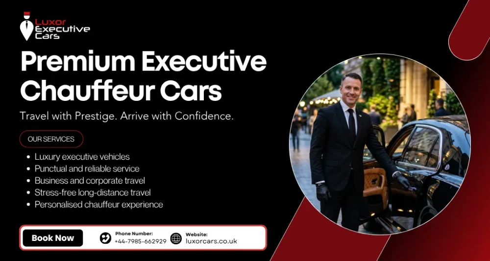 Premium Executive Chauffeur Cars providing luxury business travel in the UK