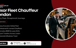Executive chauffeur vehicle for luxury travel across London