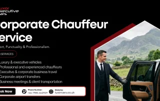 Corporate Chauffeur Service with luxury executive car